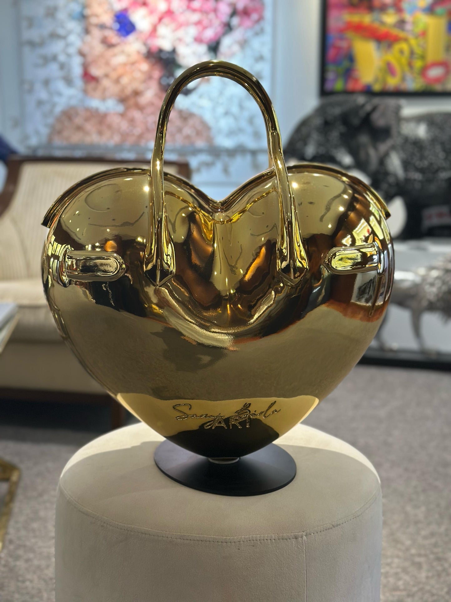 SANUJ - Love Locked Birkin sculpture