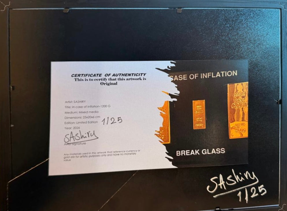 SASHIRY - In case of inflation, 3 gold bars