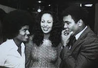 RON G - Michael Jackson and Muhammad Ali and wife, Veronica Parker Ali 1977