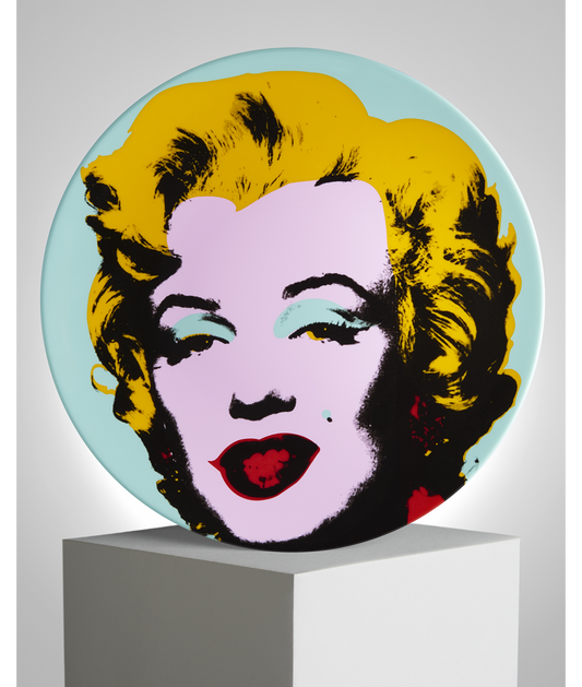 LIGNE BLANCHE - Marilyn Blue Plate by Andy Warhol