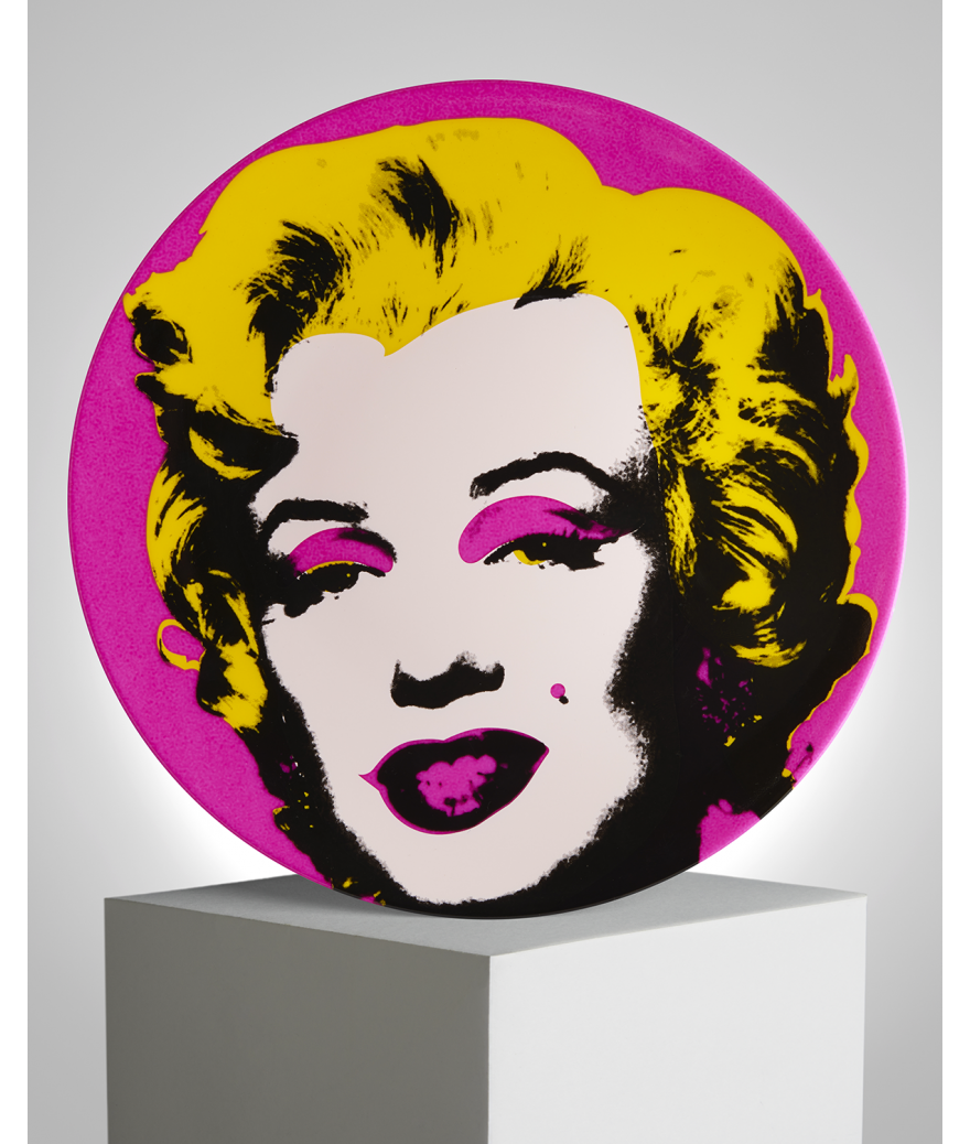 LIGNE BLANCHE - Marilyn Pink Plate by Andy Warhol