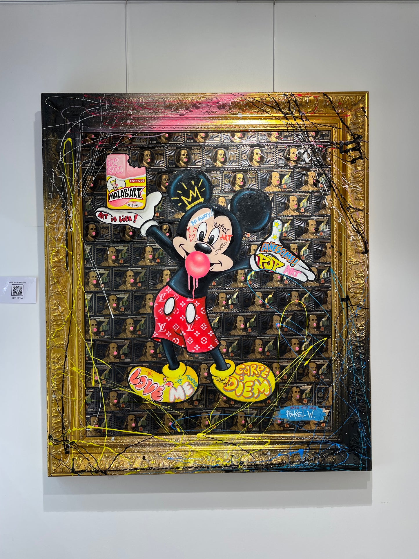 RAKEL W -Mickey Painting “Art is Life”