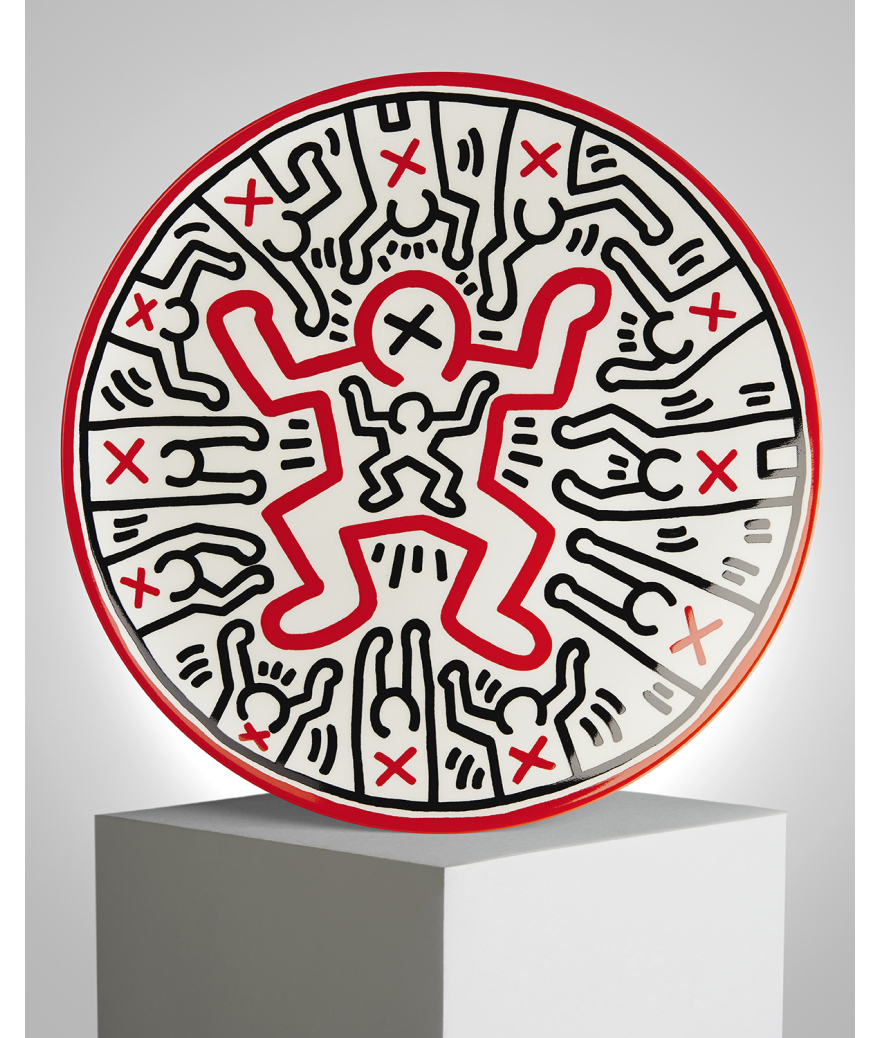 LIGNE BLANCHE - Keith Haring Child Large Plate