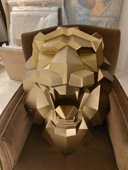 ANDREW  K - Gold Lion Head 58cm